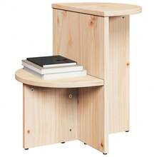 Coffee Table Natural 50 X 40 X 50 Cm Solid Pine Wood - Brown - View 3