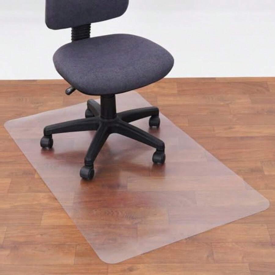 HomeandOffice Clear Chair Mat for Hardwood Floor or Carpet PVC Material Transparent Protection Desk Mat for Rolling Chair 30" X 48" Rectangle - Claro - Ver 1