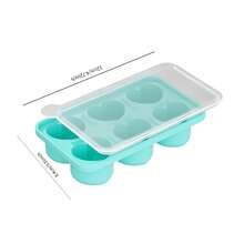 Upgraded Silicone Heart-Shaped Ice Cube Tray With Lid, DIY Frozen Ice Cube Maker - Multicolor - View 3