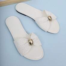 Dép lê lông thú, nhẹ và thoải mái, thể hiện sự thanh lịch. - trắng - Xem 10