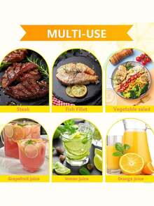 1pc Manual Juicer, Small Plastic Lemon Squeezer, Orange Juice Extractor, Fruit Juicer, Separator, Juicer, Fruit Press, Rotary Fresh Squeeze Filter - Multicolor - View 4