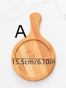 1个木制竹制披萨/水果/甜点/蛋糕托盘 - 彩色 - 查看 11