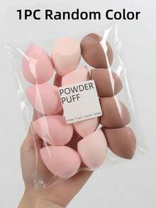 4/3/1pc Large Random Color Makeup Sponge Egg, Blended Beauty Sponge For Liquid, Cream And Powder Perfect Application, Multi-Color Makeup Sponge Suitable For All Skin Types, Latex-Free Dual-Use Powder Foundation - Multicolor - View 11