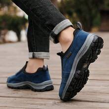 Men's Pu Upper Walking Style Shoes Slip On Walking Style Shoes Loafers For Man - Navy Blue - View 4