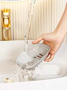 2pcs Bathroom Soap Dish Drain Soap Box, Removable Double-Layer Large Soap Holder Rack - Multicolor - View 6