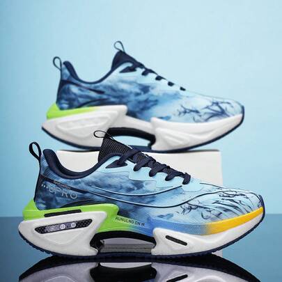 Giày chạy marathon chuyên nghiệp siêu nhẹ unisex với tấm carbon và khả năng giảm sốc, phần trên thoáng khí, thiết kế cổ thấp, đế ngoài TPR, phù hợp cho tập luyện mọi mùa, phòng tập, đường chạy và tập luyện hàng ngày, phong cách tối giản.