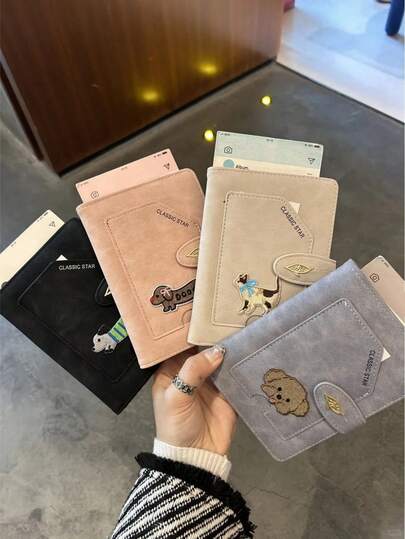 Funda protectora multifuncional RFID anti-robo para viajes, clip de pasaporte con textura vintage, funda bordada para tarjeta de identificación