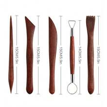 19pcs Ceramic Art Tools Set, Clay Sculpting Carving Dotting Pen Modeling - 19-piece Pottery Tool Set - View 2