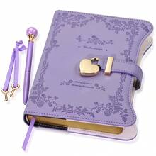 This Diary Comes With A Pen, Lock, And Key-A Unique Gift Idea Suitable For Both Men And Women. This 360-Page Women's Diary, B6 Size, Is Perfect For Writing Down Secrets. Its Garden-Themed Design Makes It An Ideal Gift. A Women's Diary, Personal Journal, Personal Diary, Scrapbook, Decorative Magazine, Garden Pattern-A Sophisticated Diary. - B-Hồng - Xem 10