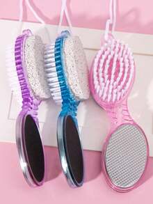 Bộ dụng cụ làm móng chân 1/2 set (4 trong 1), bao gồm đá bọt, bàn chải móng, dũa kim loại, giấy nhám và dụng cụ loại bỏ chai sạn ở chân. - Nhiều màu - Xem 11