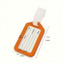 6 Different Mixed Colors, Suitcase And Luggage Tags. Luggage Tag Card Set With Labels, Suitable For Marking Various Items, Multilingual Pre-Printed Text, Multiple Colors, Applicable To Bags And Accessories, Suitcases And Luggage, Multi-Functional Marking Tags, Colorful Plastic Luggage Tags, With Airplane Design - 隨機顏色(6個標籤+6根紮帶) - 查看 10