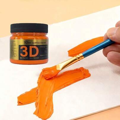 Tinta acrílica de 100ml/3,38oz, suave e fácil de aplicar com alta cobertura – ideal para criações artísticas de estudantes, pinturas para decoração de casa, materiais para scrapbook e design lavável e inodoro.