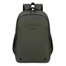 Men's Backpack, Student Bookbag, Street Casual Commuter Travel Bag, Large Capacity, Ultra-Thin, Lightweight - Green - View 4