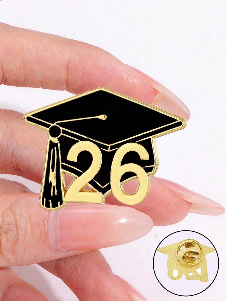 2026 Graduation Badge, Cute Brooch, 2026 Graduation Ceremony Jewelry (Unisex), Ideal Graduation Gift, Clothing/Bag/Backpack Accessory, Perfect Graduation Ceremony Gift, Graduation Party Decoration - Multicolor - View 1