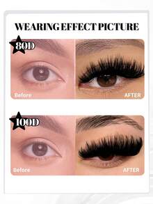 280pcs Soft Lash Clusters, 10-16mm D-Curl Mixed False Eyelash Clusters, DIY Eyelash Extension Kit Includes Lash Glue, Makeup Remover, Tweezers For Easy At-Home Application, Long-Lasting Eyelash Extension & Perming Set - White - View 7