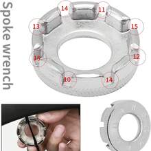 6pcs Bicycle Repair Tool Kit, Including Cassette Lockring Tool, Chain Tool, Crank Puller, Spoke Wrench, Bike Repair Tools, Steel Adjustable Wrench - A - View 10