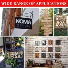 Bộ 7 khuôn vẽ chữ cái và số, kích thước 2*12 inch, có thể tái sử dụng, bao gồm 26 chữ cái tiếng Anh và 10 chữ số, thích hợp cho sổ lưu niệm, sinh nhật, đám cưới, đồ thủ công DIY. - Bộ - Xem 6