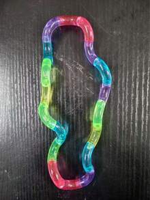 1个扭扭指尖玩具，逼真扭动音乐，减压工具，放松手指，注意力训练，缓解多动症，最佳生日/日常礼物，男女皆宜的桌面减压玩具，情人节礼物，派对小礼品，趣味十足 - 彩色 - 查看 6