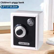 1 Piece All-Metal Password Money Box With Built-In Pull-Out Coin Box + 2 Keys, Simple White Password Key Double Metal Money Box Birthday Gift Money Cabinet Add To The Shopping Cart And You Will Receive Priority Delivery, The Perfect April Fool's Day Gift For Friends And Family, Popular Toys For 1 Euro, Soft And Relaxing Fun Games - White - View 6
