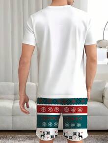 Ensemble de pyjama renne de Noël pour homme - Couleurs mélangées - Voir 4