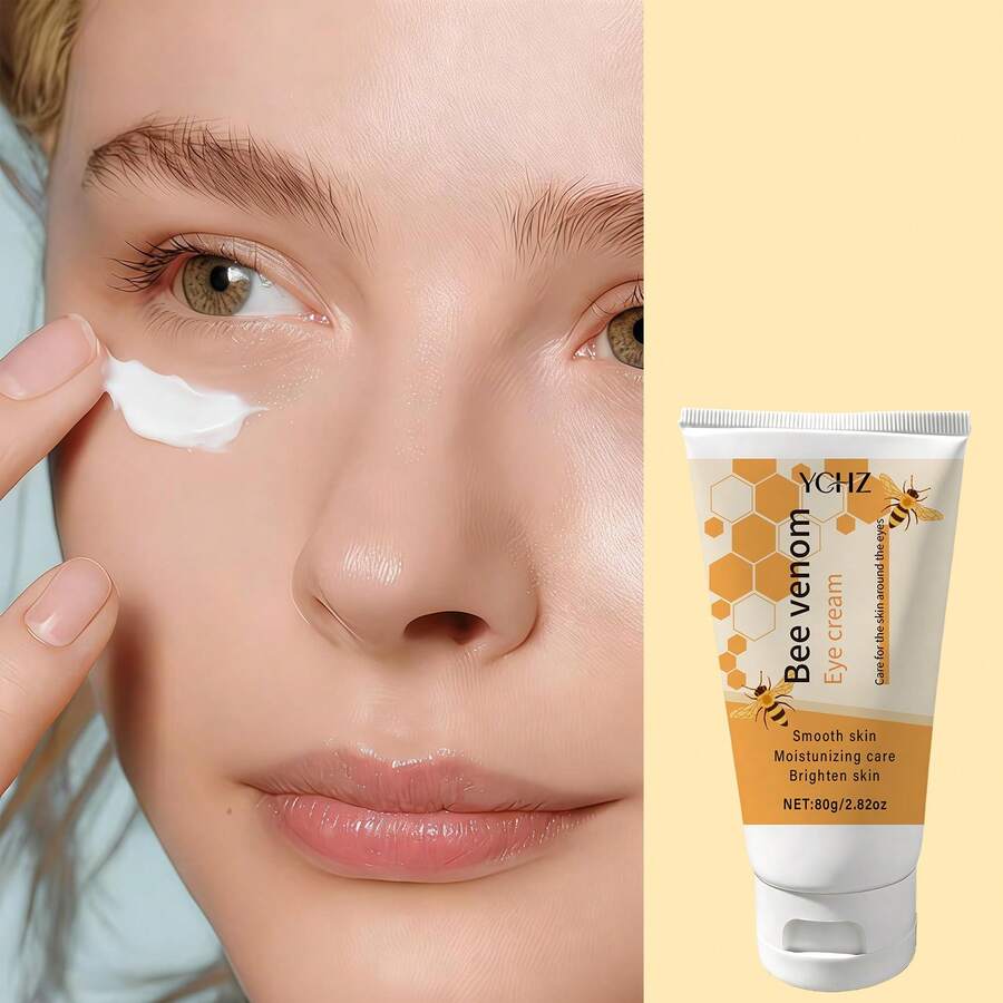蜂毒眼霜，瞬间紧致提拉，超级保湿，富含胶原蛋白、甘油和透明质酸，帮助减少眼周衰老迹象，令双眸更显明亮，适用于眼周肌肤，防护蓝光，80克 - 80g - 查看 1