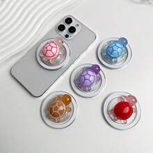 Cute Luminous Turtle Magnetic Phone Grip Holder Mini Resin Retractable Foldable Turtle Magnet Phone Stand.Pop Soket, - Multicolor - View 5