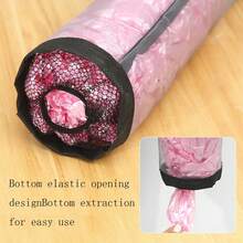 1pc Wall-Mounted Trash Bag Holder, Drawstring Design Shoe Storage Bag, Kitchen Plastic Bag Organizer Net Bag - View 8