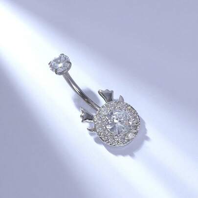 1pc G23 Titanium Fashionable & Delicate Belly Button Ring For Women