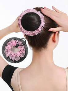 2/4Pcs Invisible Hair Pad, Women Fluffy Hair Bun Maker, Breathable Bangs Clip Volume Hair Clip,Hair Accessories ,Hair Styling Tools - Multicolor - View 11