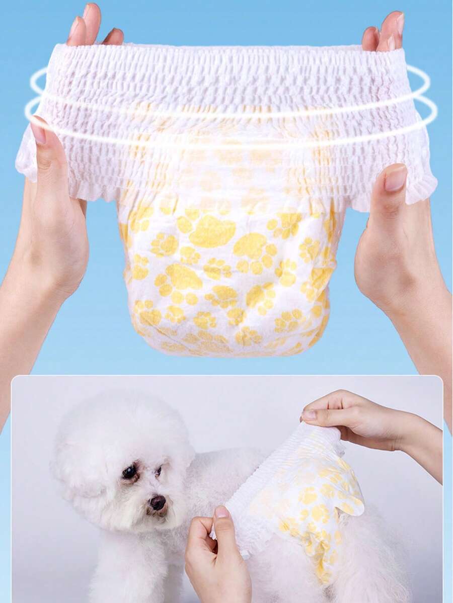 Pañales desechables para perras hembra, ropa interior térmica, almohadillas universales para mascotas - Unitalla - Ver 1