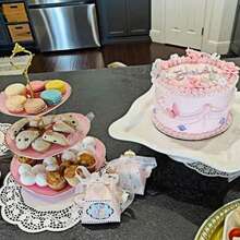 1件套金边三层心形蛋糕架，创意婚礼生日派对糖果甜点盘，下午茶点心托盘，母亲节毕业礼物 - 查看 9