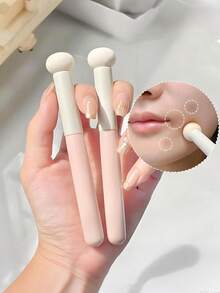 蘑菇形化妆海绵，便携式旅行化妆工具 - 彩色 - 查看 1