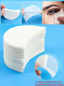 50pcs Disposable Eyeliner Shields, Lint-Free Pads For False Eyelash Extension, Makeup Tools - Multicolor - View 1