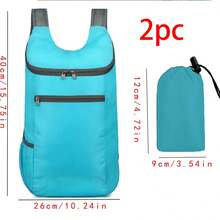 Weekend Travel Bag, Lightweight Foldable Backpack, Waterproof, Tear-Resistant, Large Capacity Travel Business Backpack, Sports, 1. G0UW - Apricot - View 10
