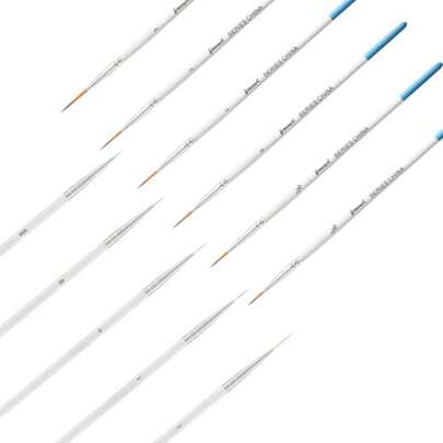 11 PCS Liner BesLine B Set Liner Bes For Painting Flexible Detail Paintbes For Color Acrylic Ature Art And Model Painting Professional Use