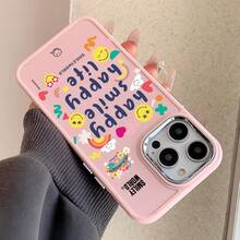 Expression Funny Smiling Face Painted Anti-Drop Phone Case Cover Compatible With Apple - Multicolor - View 4
