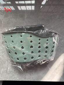 1pc Sink Hanging Drain Basket With Silicone Storage Box, Adjustable Strap, Can Hold Sponge, Also Suitable As Faucet Hanging Basket, Ideal For Kitchen Sponge And Cloth Storage - Multicolor - View 10