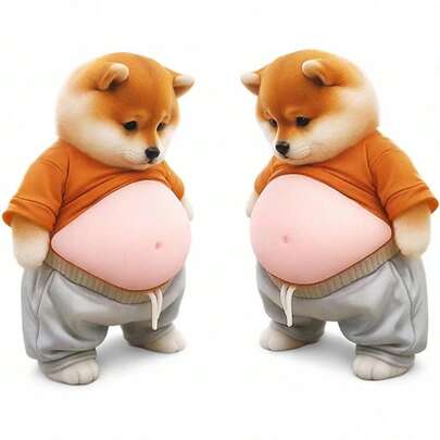 1-4 miếng dán hình chó Shiba, hình dán chó Shiba Inu, hình dán bụng chó dùng trang trí nội thất và xe hơi, hình dán chó bền chắc có lớp keo dính mặt sau.
