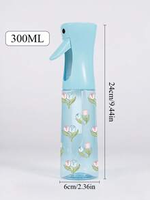 郁金香图案PET材质可重复灌装旅行喷雾瓶，专业高压雾化喷雾瓶，200毫升/300毫升高压连续自动无气细雾喷雾器，美发造型工具，护发产品及配件，沙龙美容旅行必备，美发沙龙美容旅行必需品，多功能喷雾瓶 - 彩色 - 查看 7