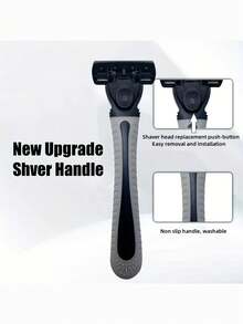 Razor Blades Manual Men's Shaver Set, 6 Layers Razor Blade Refills, Men's Disposable Shaver, Including Replacement Blades - Perfect For Smooth And Tight Shaving - Safety Razor - View 7