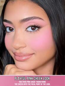 MISSLYN-BLACK 小丑扑克牌腮红，单色腮红盘，哑光质地，高显色度，顺滑配方，自然光泽，轻盈持久，高光盘，新年妆容，便携尺寸，适合旅行和户外活动 - #02 Ballet Slipper - 查看 2