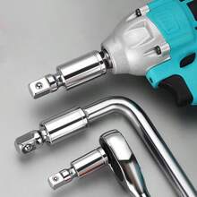 旋转接头套筒适配器通用冲击延长杆方头驱动 1/4 (6.35mm) 3/8 (9.5mm) 1/2 (12.5mm) SAE 头 360 度汽车维修扳手工具 - Swivel Socket Joint Adapter - 查看 10