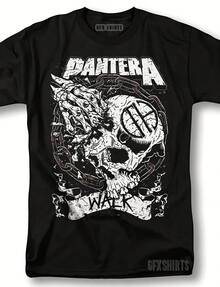 Pantera Shirt Heavy Metal K Merch Concert Tour Vntg Graphic T-Shirhirt220G Heavyweight 100% Cotton T-Shirt. -Thicker, Softer, And Stronger T Your Average . This Heavyweight Essential Brings Pm Comfort And Rugged Performance Together. I For Layering, Lounging, Or Hitting The Streets In Style. Fade-Resistant And Pre-Sunk For A Reliable Fit Every Time. - màu đen - Xem 1