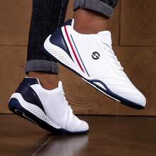Men's Business Casual Shoes, Men's Training Sports Shoes, Men's Soft Sole Casual Shoes For All Seasons, Men's Walking Shoes, Men's Golf Shoes, Men's Flat Shoes - White - View 7