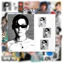 50张 KPOP Ins 凤锦泰亨 单人混合手账明星防水环绕贴纸 - 彩色 - 查看 3