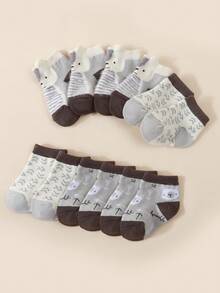 6pcs Baby Socks, Newborn Infant Soft Cute Dirt-Resistant Socks - Multicolor - View 2