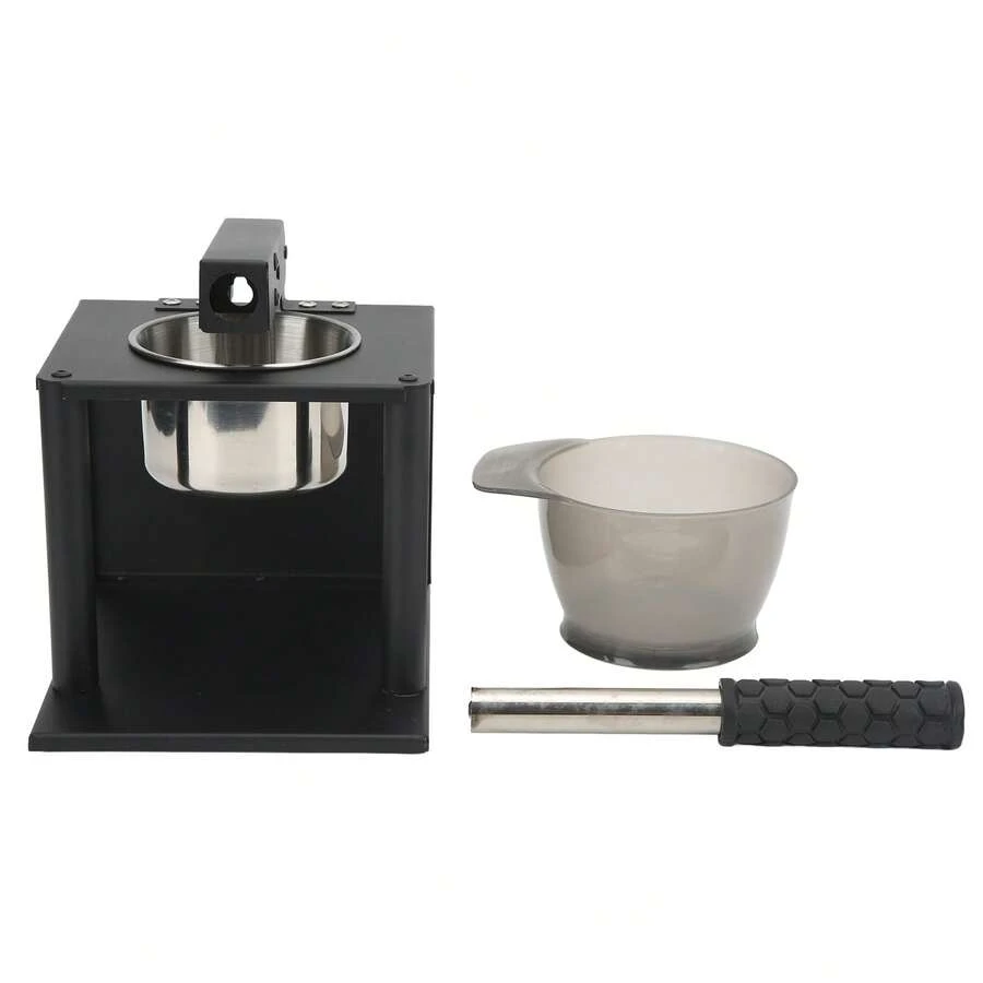 Manual Press Juicer Lever Design 304 Stainless Steel Hand Pressed Juicer Fruit Squeezer with Two Filters - Negro - Ver 1