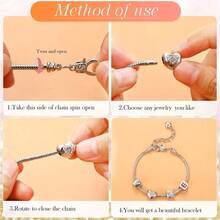 DIY Snake Bone Basic Bracelet, Minimalist Adjustable Accessory, Unisex European And American Fashion Wristband - A - View 6