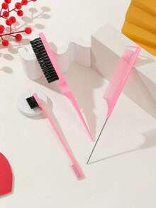 Hair Styling Tool Set With Satin Hair Cap, Spray Bottle, Scalp Massage Brush, Edge Brush, Tail Comb And Hair Clips, Daily Hair Care And Styling Accessory Set - View 4