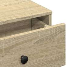 Coffee Table Oak 60x45x31 Cm Engineered Wood - Brown - View 8